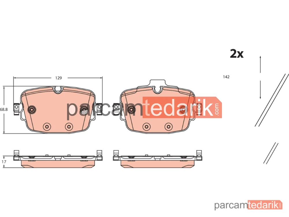 GDB2506 | Arka Fren Balatası Audi