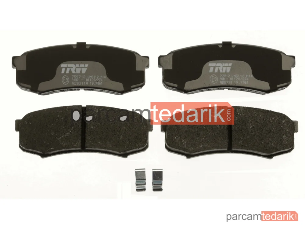 TRW GDB3110 | Fren Balatası Arka Toyota Land Cruiser 4.2 D 90=>, 4.0 90-92, 4.5 24V 92-97, 4.2 D 90-97, 4.2 TD 90-97, 4.2 TD 24V 95-97, 3.0 TD 96-02
