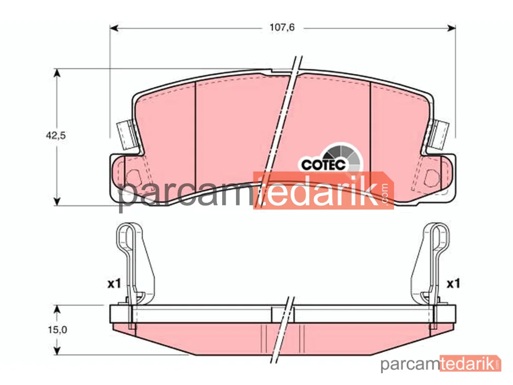 GDB3164 | Balata Fren Arka- (Toyota CAMRY 86/99)