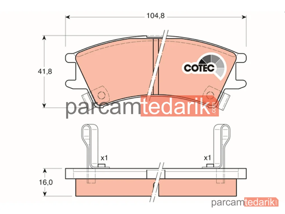 GDB3165 | Fren Balatası Ön Hyundai ATOS 1.0 İ 98-03