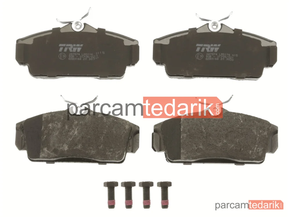 TRW GDB3168 | Fren Balatası Ön Nissan Almera II 1.5 DCİ 03-06