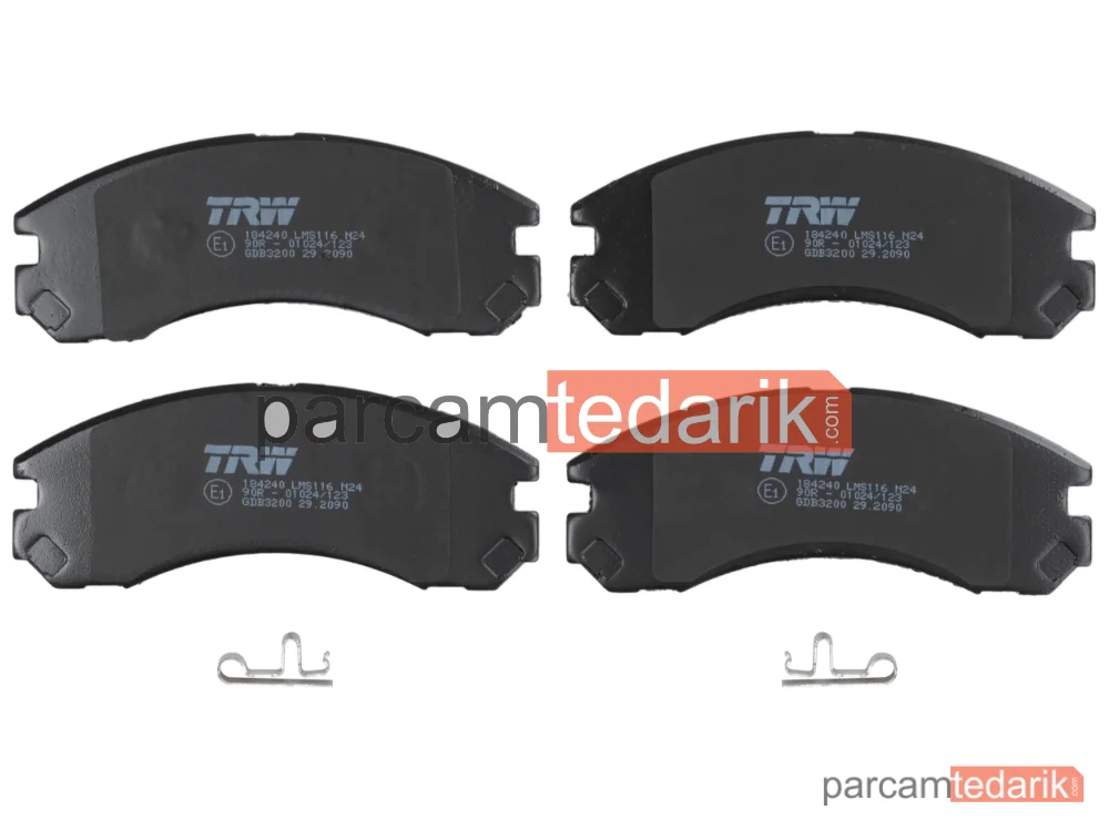TRW GDB3200 | Fren Balatası Ön Mitsubishi Outlander I 2.0 4WD 03-06, 2.4 4WD 03-07