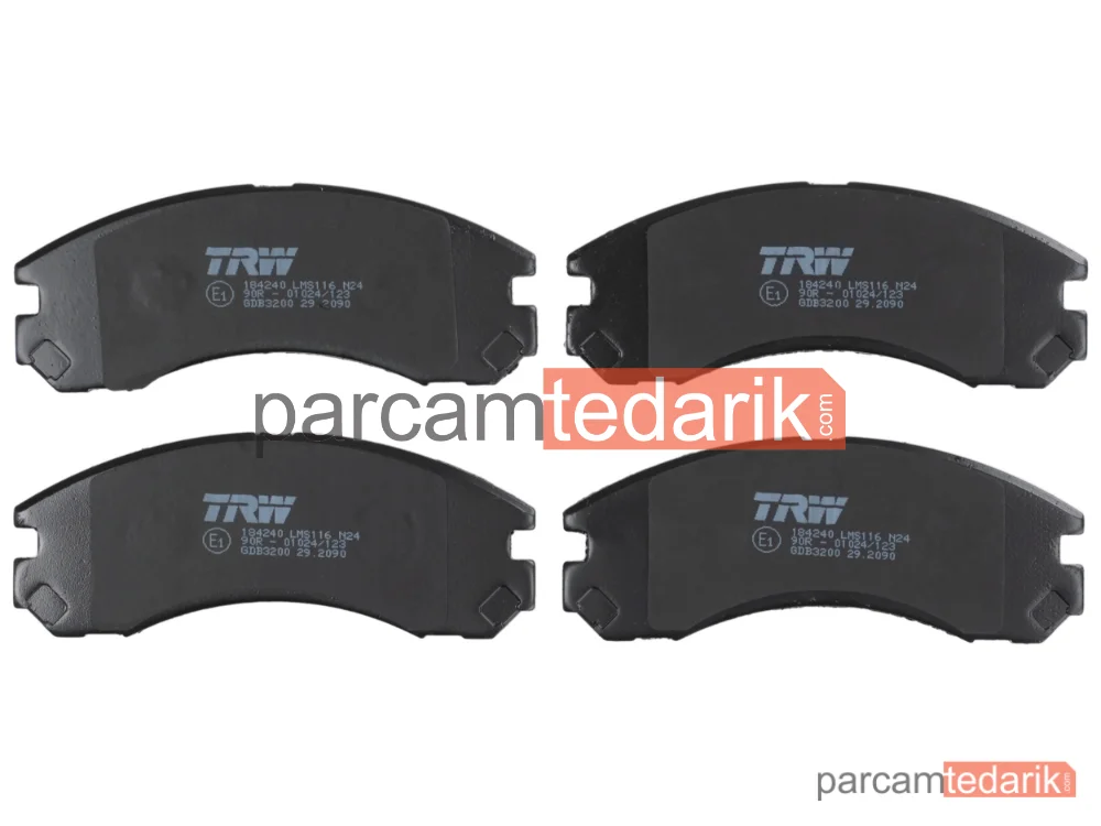 TRW GDB3200 | Fren Balatası Ön Mitsubishi Outlander I 2.0 4WD 03-06, 2.4 4WD 03-07