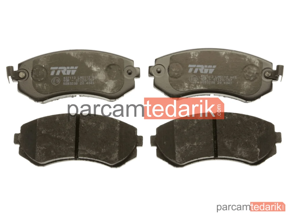 TRW GDB3208 | Fren Balatası Ön Nissan Almera I 1.4 GX,LX 95-00, 1.4-1.6 95-00, 1.6 SLX 95-00, 2.0 D 95-00, SUNNY III Liftback 2.0 İ 16V 90-95