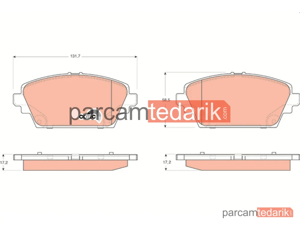 GDB3227 | Fren Balatası Ön Nissan Primera P12 03-10 / Honda Accord 98-03