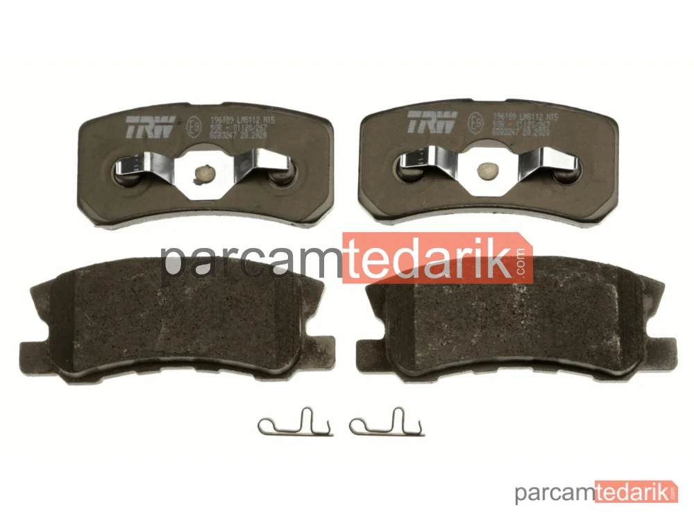 TRW GDB3247 | Fren Balatası Arka Mitsubishi Pajero III 3.5 00-07, 2.5 TDİ 00-06, 3.2 Dİ-D 00-06