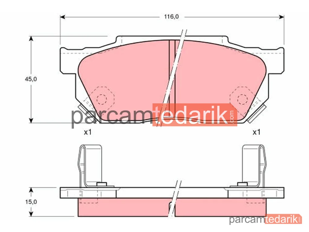 GDB325 | Fren Balatası Ön Honda Accord II HB 1.6 EX 83-85