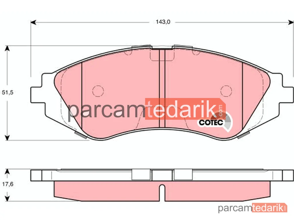 GDB3265 | Fren Balatası Ön (Chevrolet Astra Sedan 2.0 GL 98-11, 2.0 GLS 02-11)