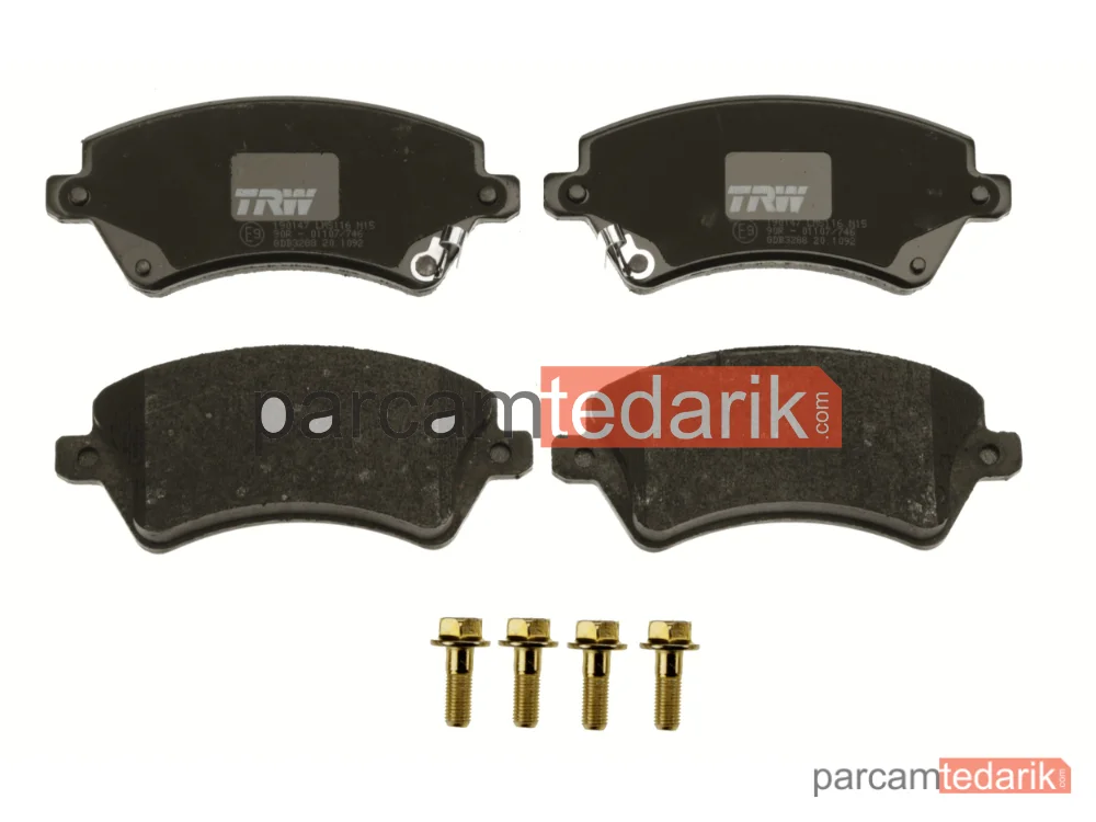 TRW GDB3288 | Fren Balatası Ön Toyota Corolla 1.4 VVT-İ 01-07, 1.6 VVT-İ 02-06
