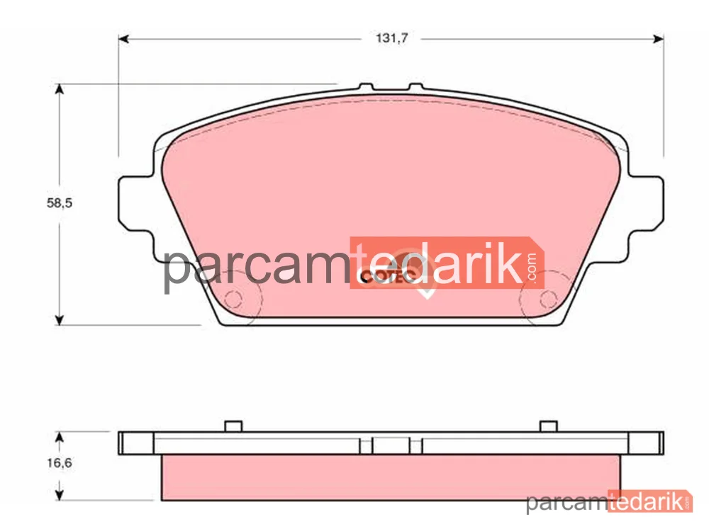 GDB3291 | Fren Balatası Ön Nissan Primera 1.6-1.8-2.0 02-08, 2.2 Dİ 02-07, 2.2 DCİ 03=>