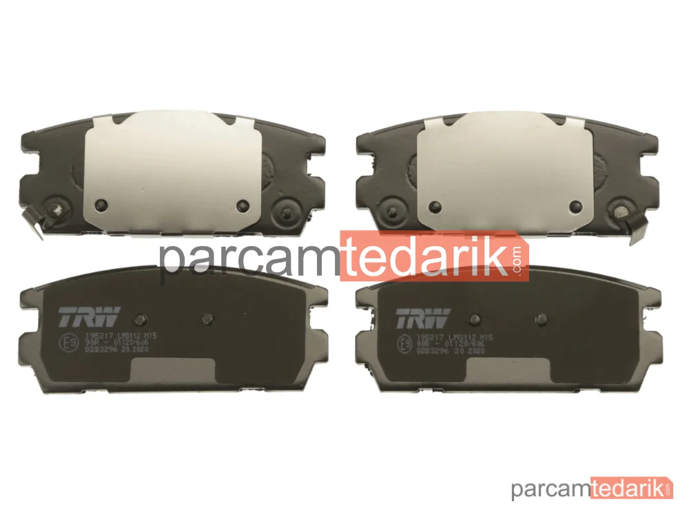 TRW GDB3296 | Fren Balatası Arka Hyundai Terracan 3.5 İ V6 4WD 01-06, 2.5 TD 01-06, 2.9 CRDİ 01-03, 2.9 CRDİ 4WD 01-06