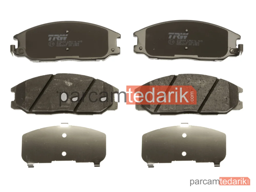 TRW GDB3297 | Fren Balatası Ön Hyundai Santa FE I 2.0 CRDİ 01-06, 2.0 CRDİ 4X4 01-06, 2.0 01-06, 2.4 16V 01-06, 2.4 16V 4X4 01-06, 2.7 V6 4X4 01-06