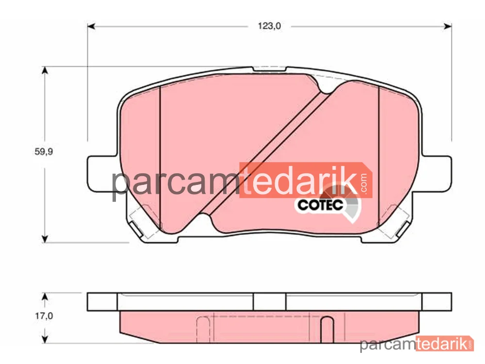 GDB3315 | Fren Balatası Ön Toyota Avensis Verso 2.0 01-09, 2.0 D 01-05