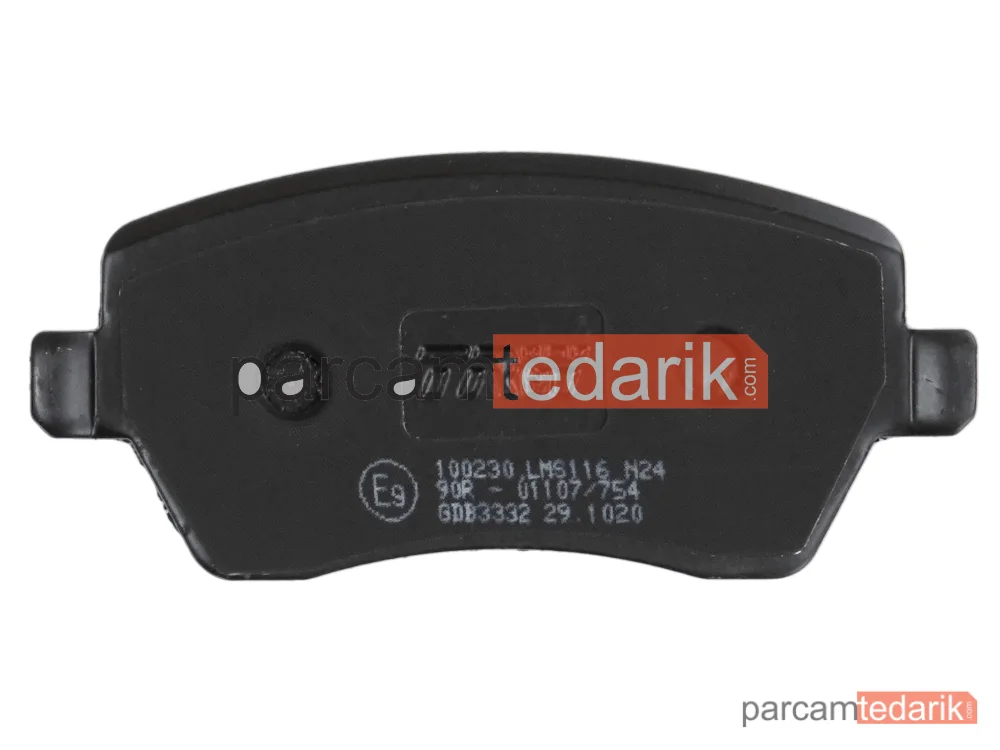 TRW GDB3332 | Fren Balatası Ön Renault Clio III 1.2-1.4-1.6 16V 05=>, 2.0 16V 06=>, 1.5 DCİ 05=>, Modus, Nissan Micra III 1.0-1.2-1.4 16V 03-10, 1.5 DCİ 03-10