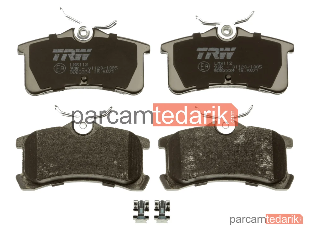 TRW GDB3334 | Fren Balatası Arka Toyota Avensis 1.6-1.8-2.0 VVT-İ 00-03, 2.0 D-4D 99-03