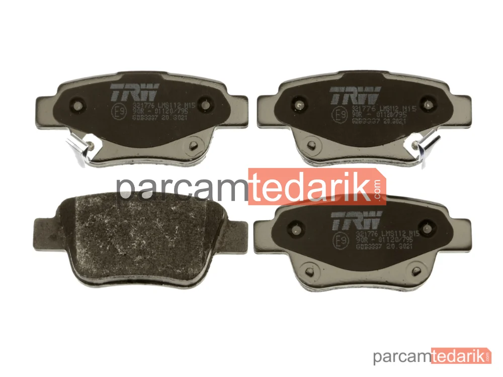 TRW GDB3337 | Fren Balatası Arka Toyota Corolla Verso Benzin 2005-2008 / Avensis 2003-2008
