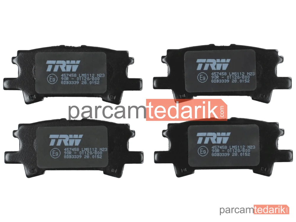 TRW GDB3339 | Fren Balatası Arka Lexus RX 300 03-08, 330 03-06, 350 AWD 06-08