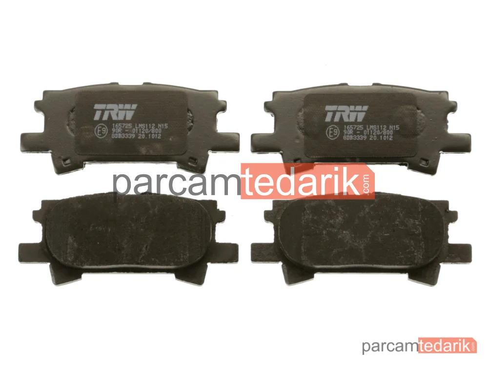 TRW GDB3339 | Fren Balatası Arka Lexus RX 300 03-08, 330 03-06, 350 AWD 06-08