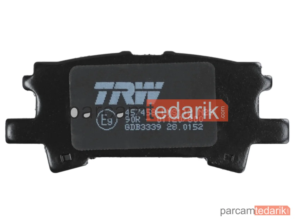 TRW GDB3339 | Fren Balatası Arka Lexus RX 300 03-08, 330 03-06, 350 AWD 06-08