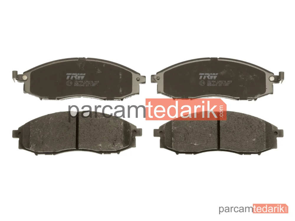 TRW GDB3340 | Fren Balatası Ön Nissan PICK-UP 2.4 İ 4WD 02-05, 2.4 4WD 01=>, 2.5 D 4WD 98-05, 2.5 TD 4WD 98-05, 3.2 D 4WD 98-05