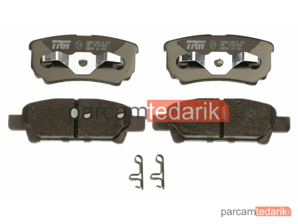 TRW GDB3341 | Fren Balatası Arka Mitsubishioutlander I 2.0 03-06, 2.0 4WD 03-06, 2.0 T 4WD 04-06, 2.4 4WD 03-07