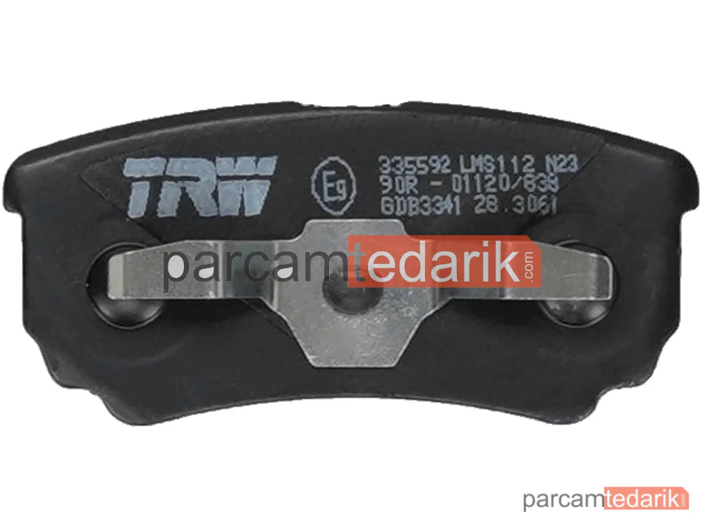 TRW GDB3341 | Fren Balatası Arka Mitsubishioutlander I 2.0 03-06, 2.0 4WD 03-06, 2.0 T 4WD 04-06, 2.4 4WD 03-07