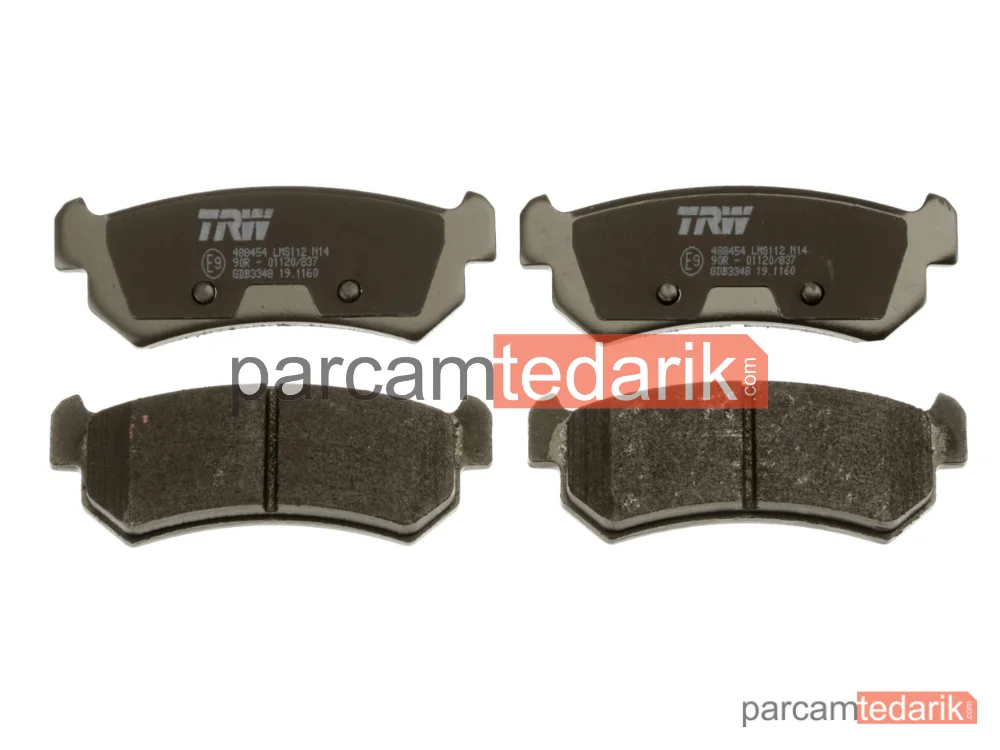 TRW GDB3348 | Fren Balatası Arka Daewoo Lacetti Sedan 1.6 99-03