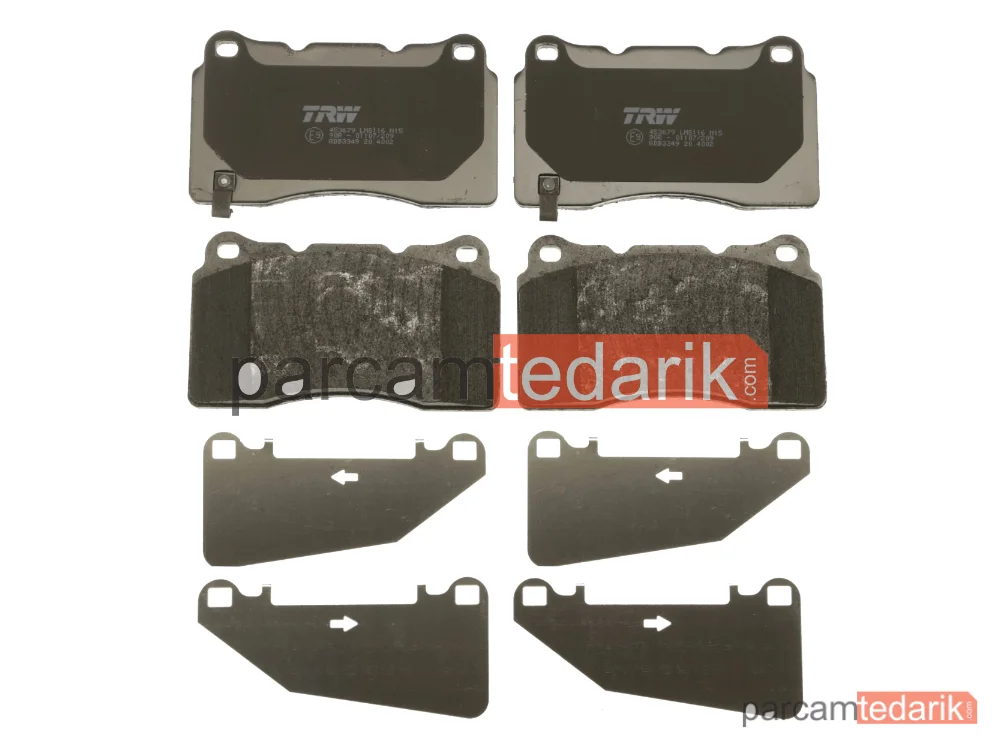 TRW GDB3349 | Balata Fren ON- (Subaru Impreza 05/12 2.0-2.5 WRX STI / Tesla S (5YJS) 60 16-)