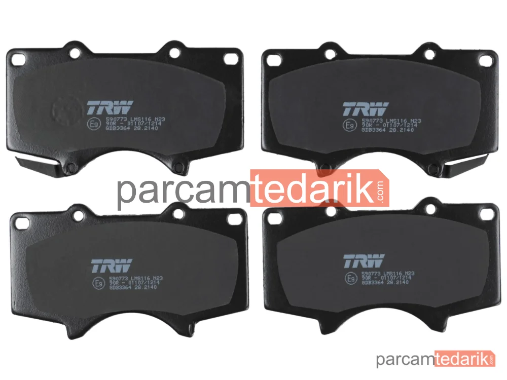 TRW GDB3364 | Fren Balatası Ön Toyota Land Cruiser Prado 3.0 D-4D 02-10