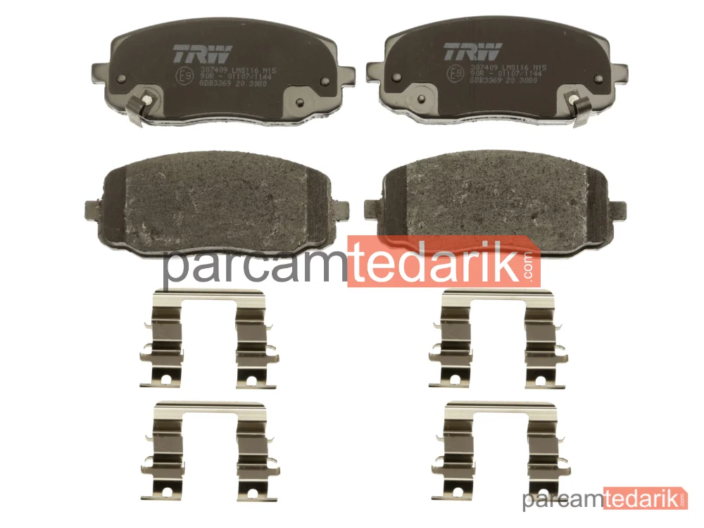 TRW GDB3369 | Fren Balatası Ön Hyundai İ10 1.0 11-17, 1.1-1.2 08-13, 1.1 CRDİ 08-11