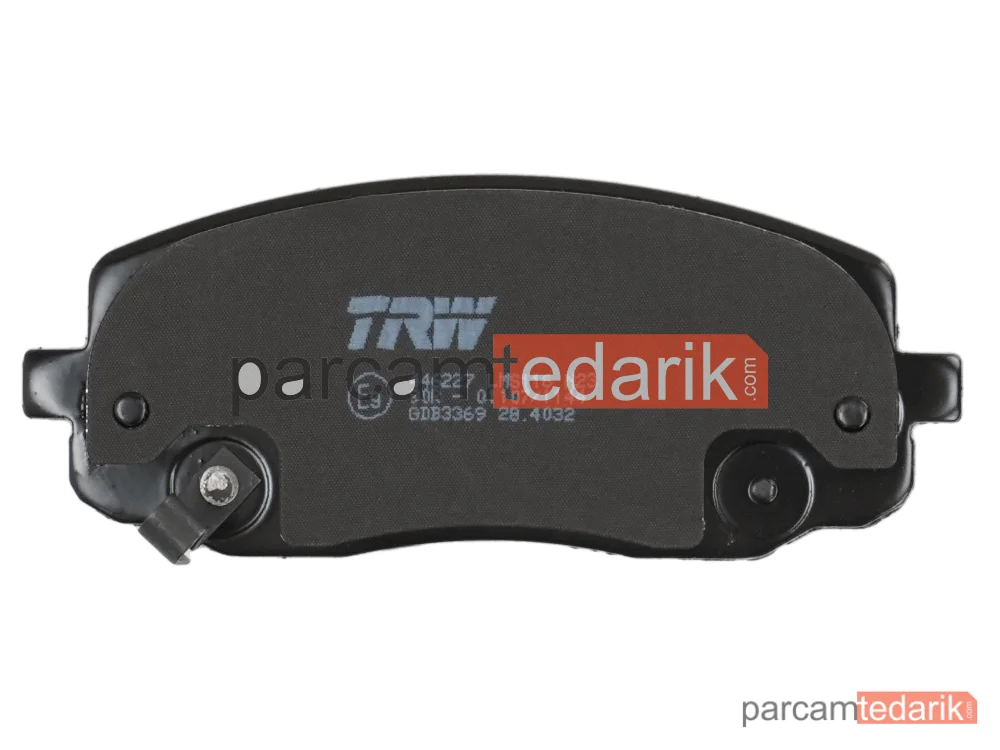 TRW GDB3369 | Fren Balatası Ön Hyundai İ10 1.0 11-17, 1.1-1.2 08-13, 1.1 CRDİ 08-11