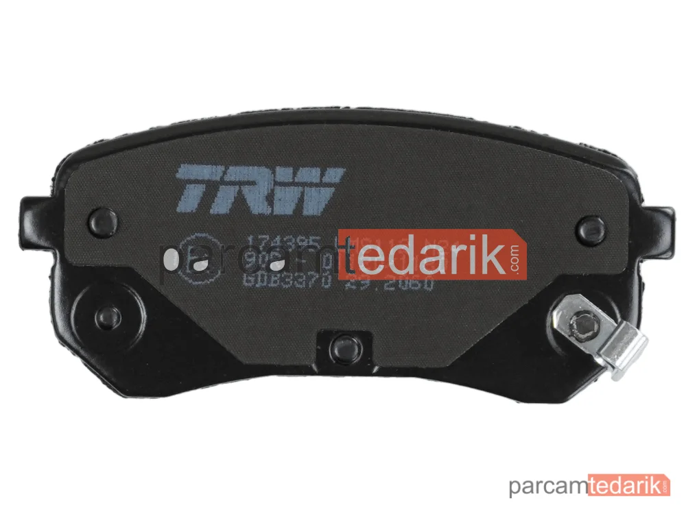 TRW GDB3370 | Fren Balatası Arka Hyundai İ10 1.0 11-17, 1.1-1.2 08-13, 1.1 CRDİ 08-11