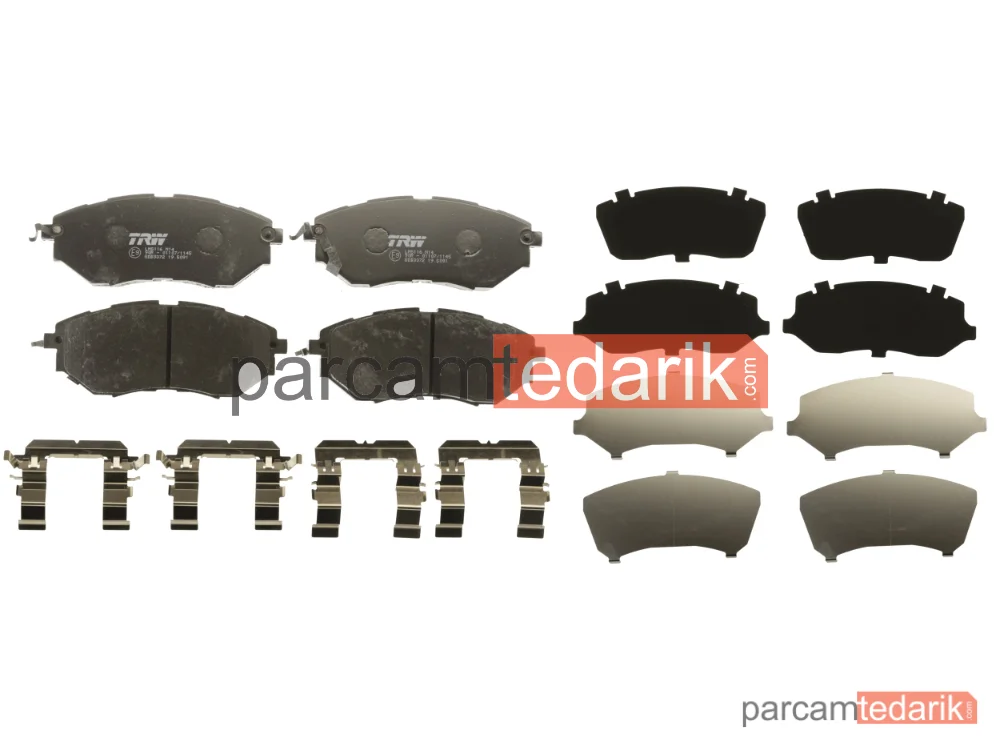 TRW GDB3372 | Fren Balatası Ön Subaru Tribeca 3.0 05=>, 3.6 07=>