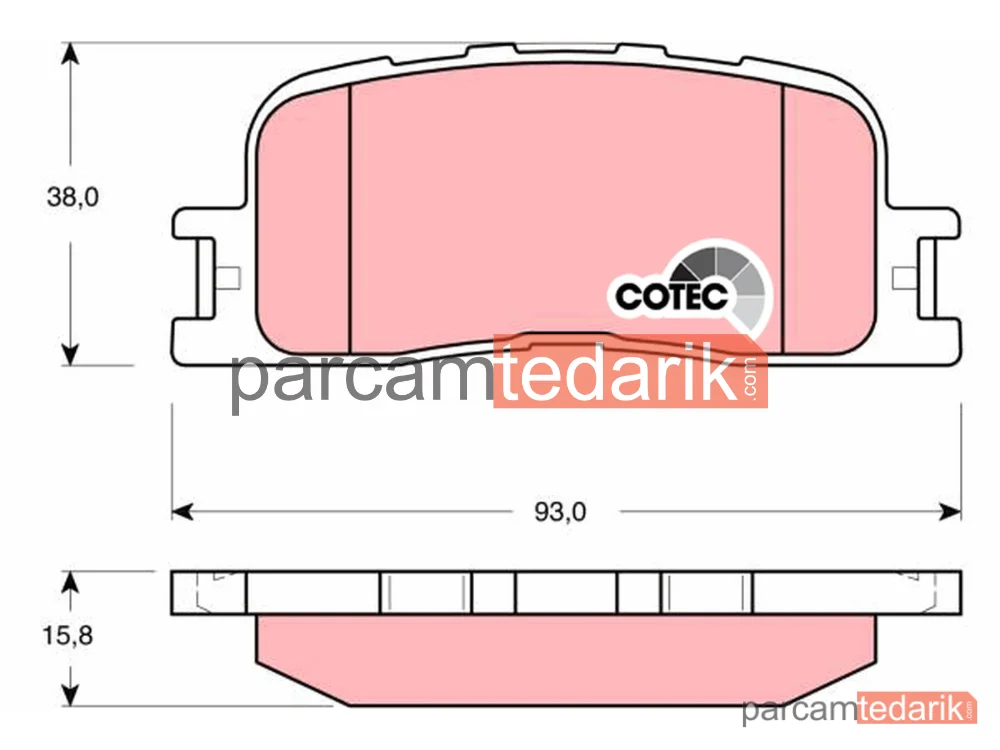 GDB3374 | Fren Balatası Arka Toyota CAMRY Sedan 2.0-2.4-3.0 01-06