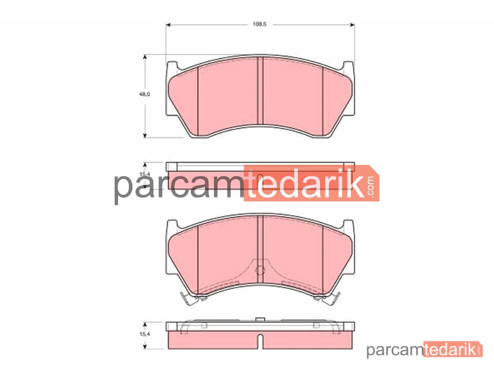 GDB3391 | Fren Balatası Ön Nissan Almera I HB 1.4-1.6 95-00, 2.0 D 95-00