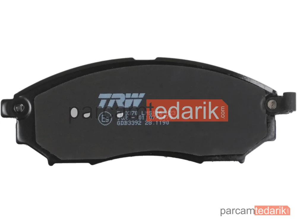 TRW GDB3392 | Fren Balatası Ön Renault Koleos I 2.5 08=>, 2.5 4X4 08=>, 2.0 DCİ 08=>, 2.0 DCİ 4X4 08=>, Nissan Qashqai 2.0 07-13, 1.6 DCİ 11-13, 2.0 DCİ 07-13, Pathfinder III 4.0 4WD 05=>, 2.5 DCİ 4WD 05=>, 2.5 DCİ 05=>