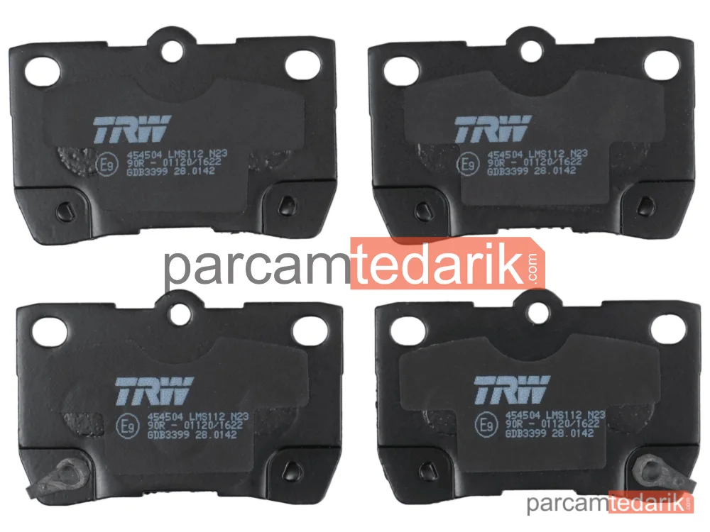 TRW GDB3399 | Fren Balatası Arka Lexus GS 300-430 05-11, 460 07-11