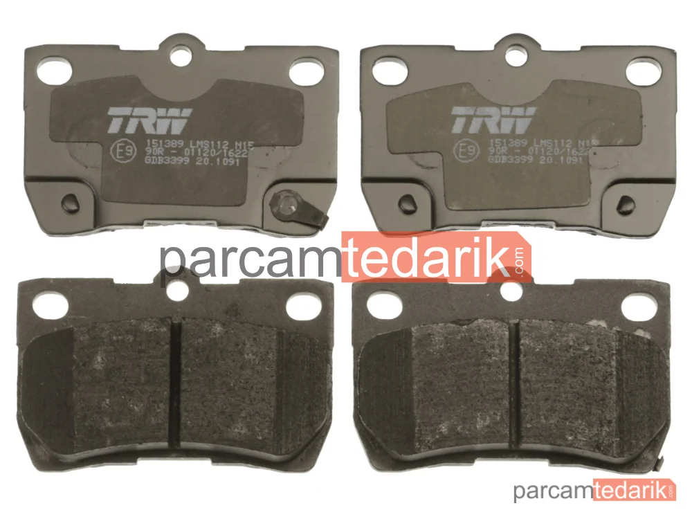 TRW GDB3399 | Fren Balatası Arka Lexus GS 300-430 05-11, 460 07-11