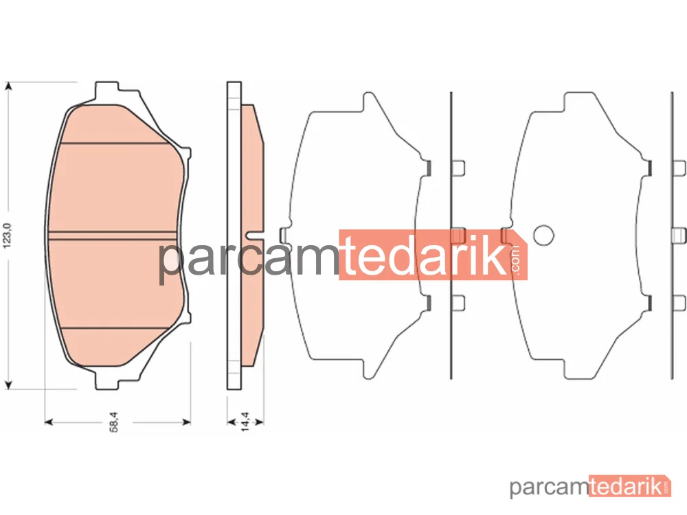 GDB3401 | Fren Balatası Ön Mazda MX-5 III 1.8-2.0 05-14