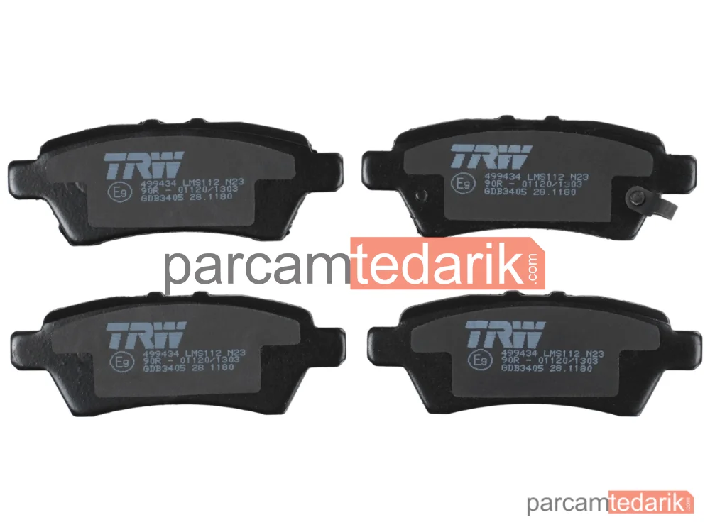 TRW GDB3405 | Fren Balatası Arka Nissan Pathfinder III 2.5 DCİ 4WD 05=>
