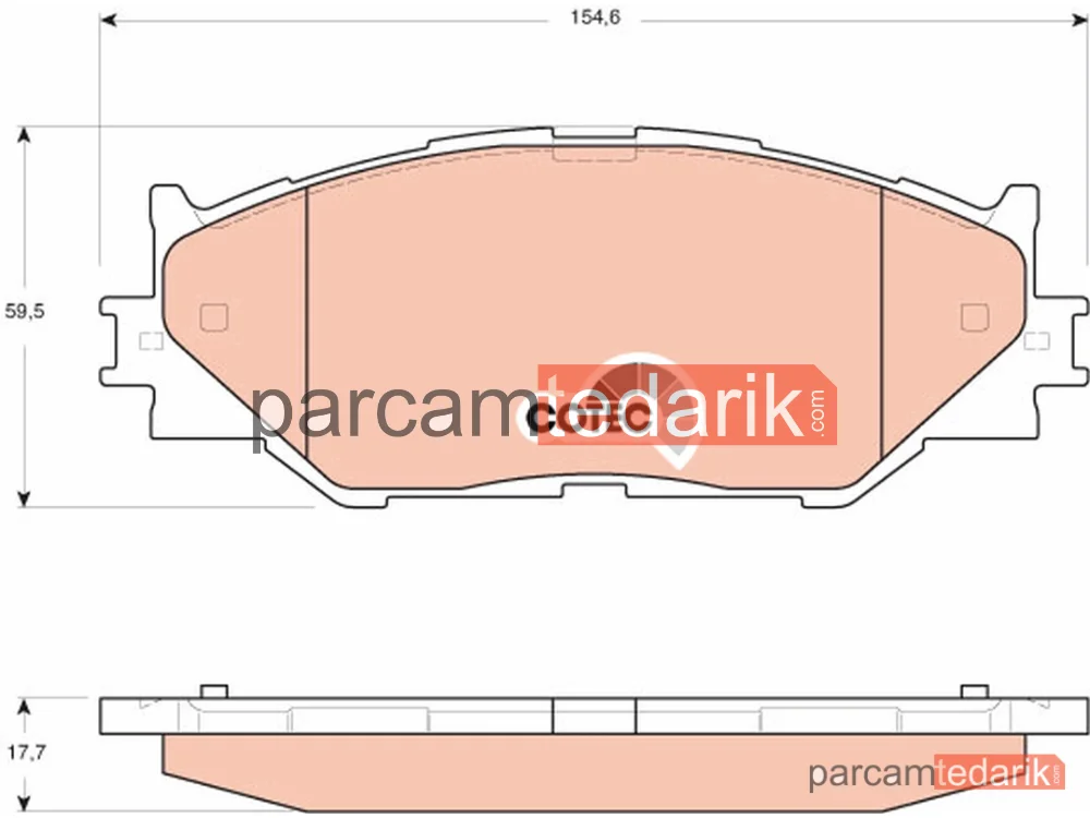 GDB3410 | Fren Balatası Ön Lexus IS II 220 D 05-12, 250 05-13