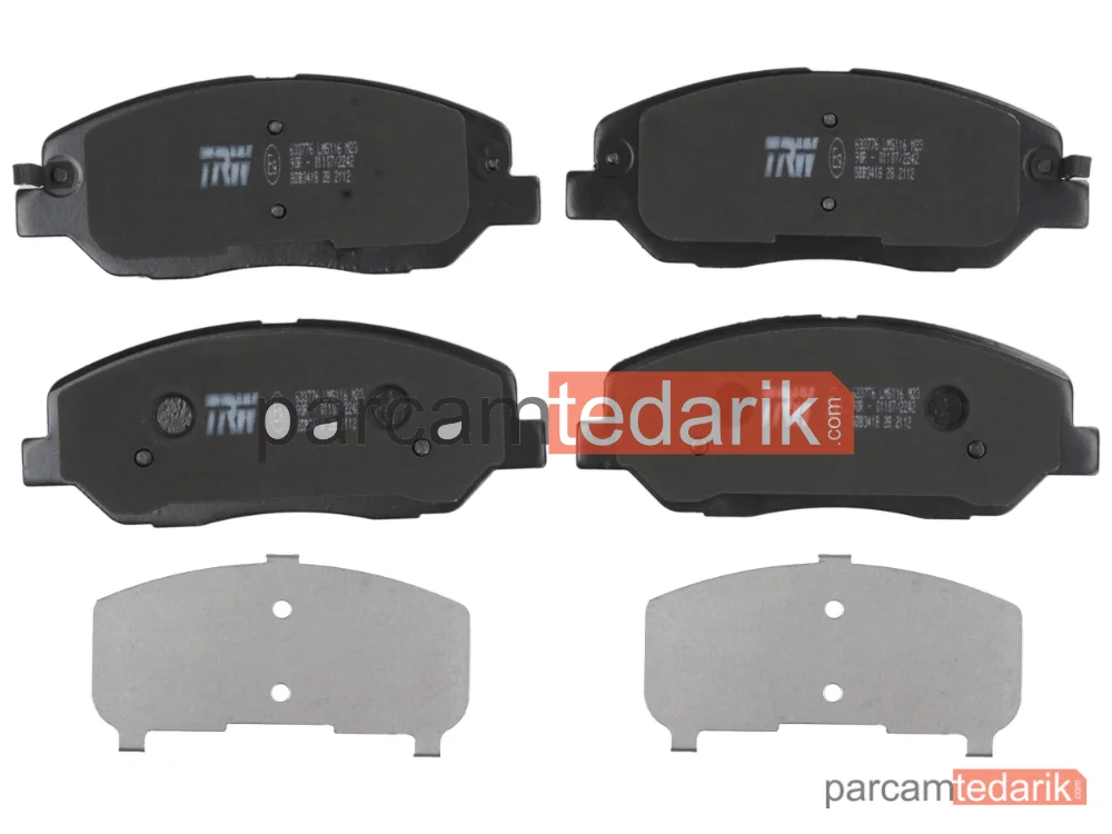 TRW GDB3418 | Fren Balatası Ön Hyundai Santa FE II 2.7 4X4 06-12, 2.7 V6 GLS 4X4 06-09, 2.7 V6 GLS 06-09, 2.2 CRDİ 06-12, 2.2 CRDİ 4X4 06-12, 2.2 CRDİ GLS 06-09