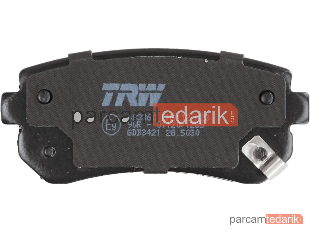TRW GDB3421 | Fren Balatası Arka Hyundai Accent III 1.4 GL 05-10, 1.5 CRDİ GLS 05-10, 1.6 GLS 05-10, İ30 1.6-2.0 07-11, 2.0 CRDİ 07-11