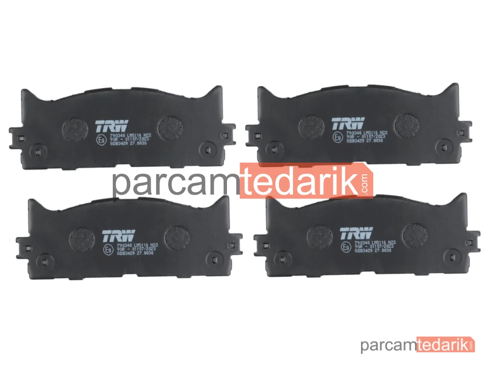 TRW GDB3429 | Fren Balatası Ön Toyota CAMRY Sedan 2.4 06-11, 3.5 06-14