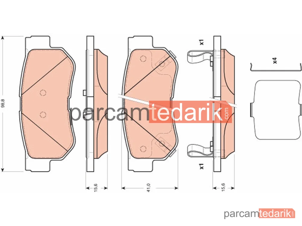 GDB3432 | Fren Balatası Arka Hyundai GETZ 1.5 CRDİ 03-09