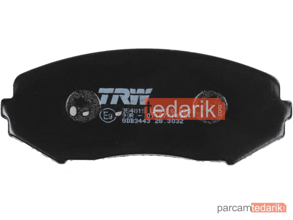 TRW GDB3443 | Fren Balatası Ön Suzuki GRAND Vitara II 1.6 05=>, 2.0 05-15, 2.4 09=>, 3.2 09-15, 1.9 DDİS 05-15