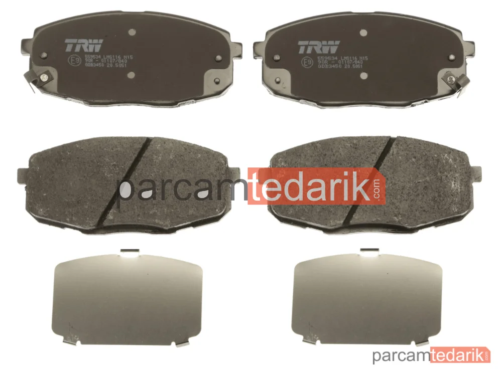 TRW GDB3450 | Fren Balatası Ön Hyundai İ30 1.4-1.6-2.0 07-11, 1.6-2.0 CRDİ 07-11
