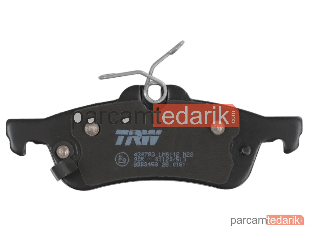 TRW GDB3458 | Fren Balatası Arka Toyota Yaris 1.0 VVT-İ 05-11, 1.3 VVT-İ 05-10
