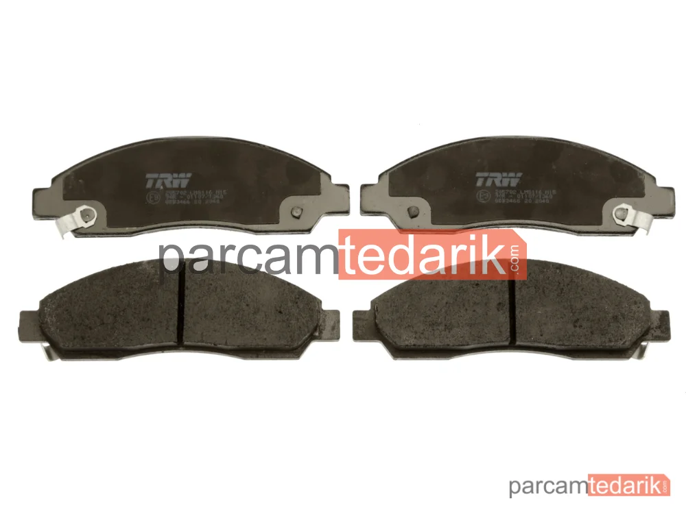 TRW GDB3466 | Fren Balatası Ön Isuzu D-Max I 2.5 06-12, 2.5 DİTD 4X4 02-12, 2.5 DİTD 06-12, 3.0 DİTD 4X4 02-12, 3.0 DİTD 07-12