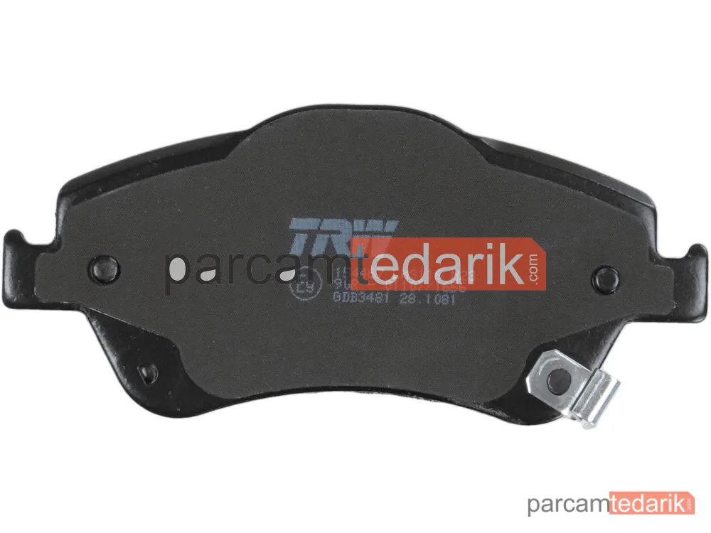 TRW GDB3481 | Fren Balatası Ön Toyota Auris 1.33 DUAL VVTI 09-12, 1.4 07-12, 1.6 07-12, 1.8 09-12, 1.4 D-4D 07-12, Corolla E15 1.33 08-14, 1.4 VVT-I 06-13, 1.4 D-4D 06-14